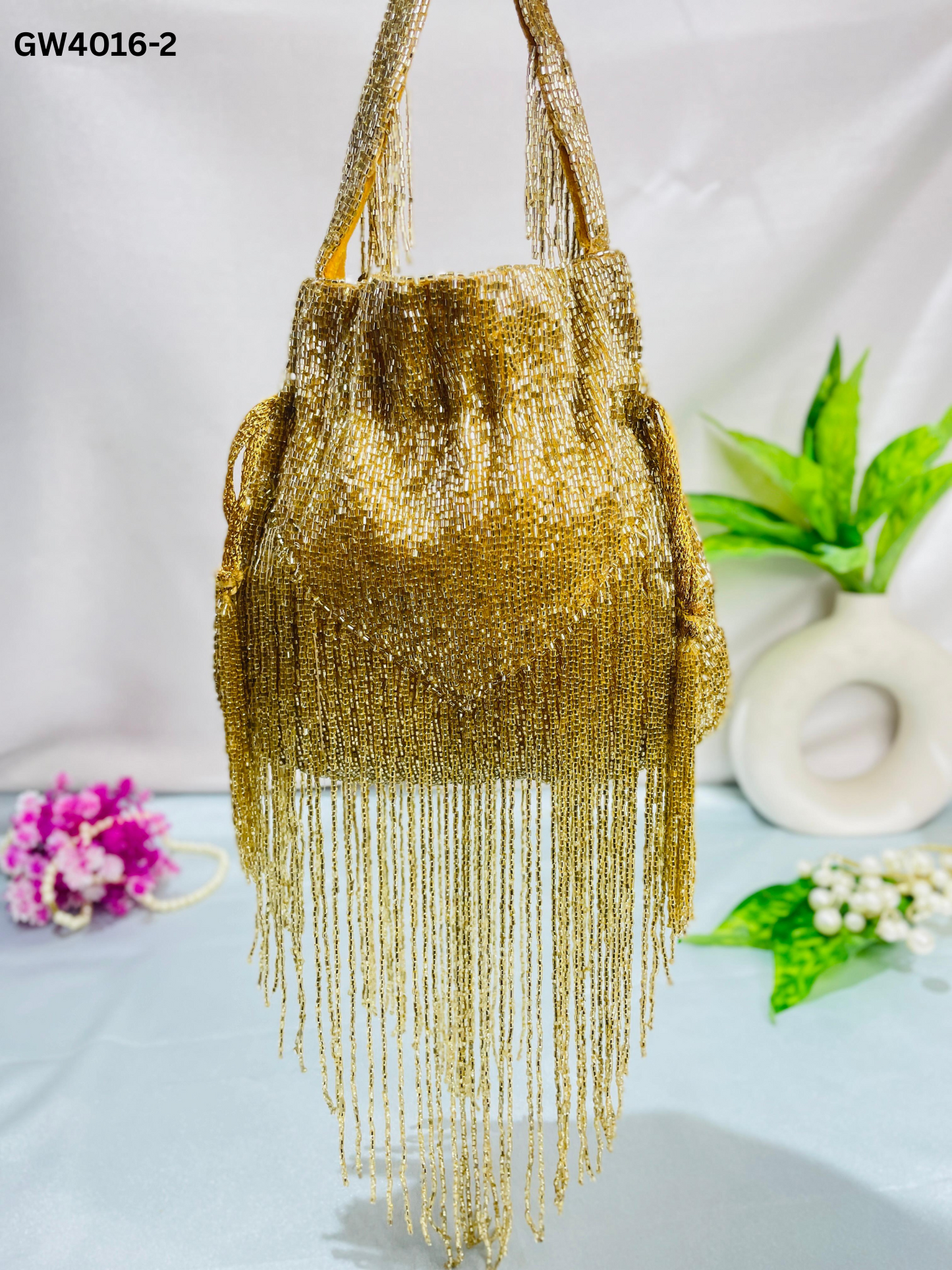 Ariana silver handwork potli