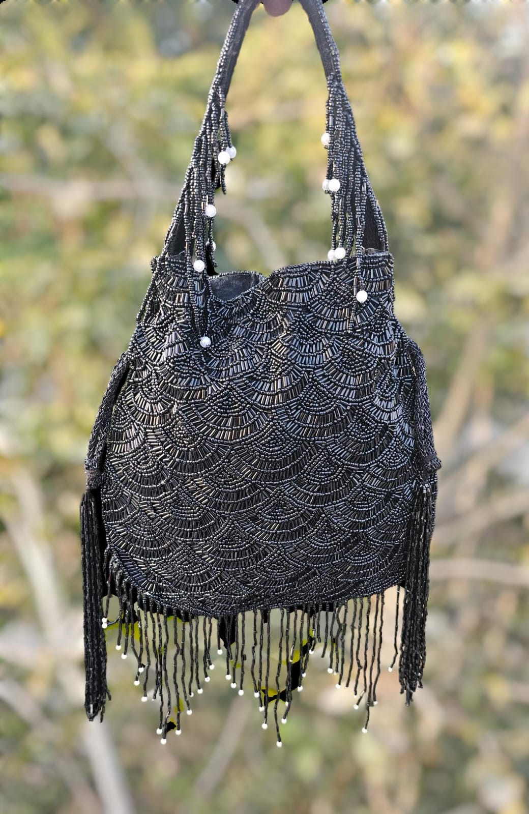 Olivia golden nalki work potli gold