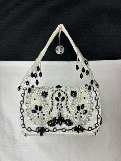 KIMRA CELEBRITY EDITION KERI BEAD FLAP BLACK