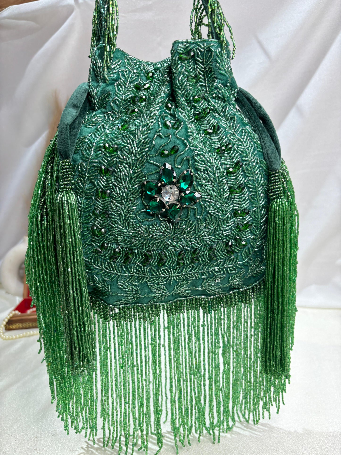 Anna designer handwork potli black