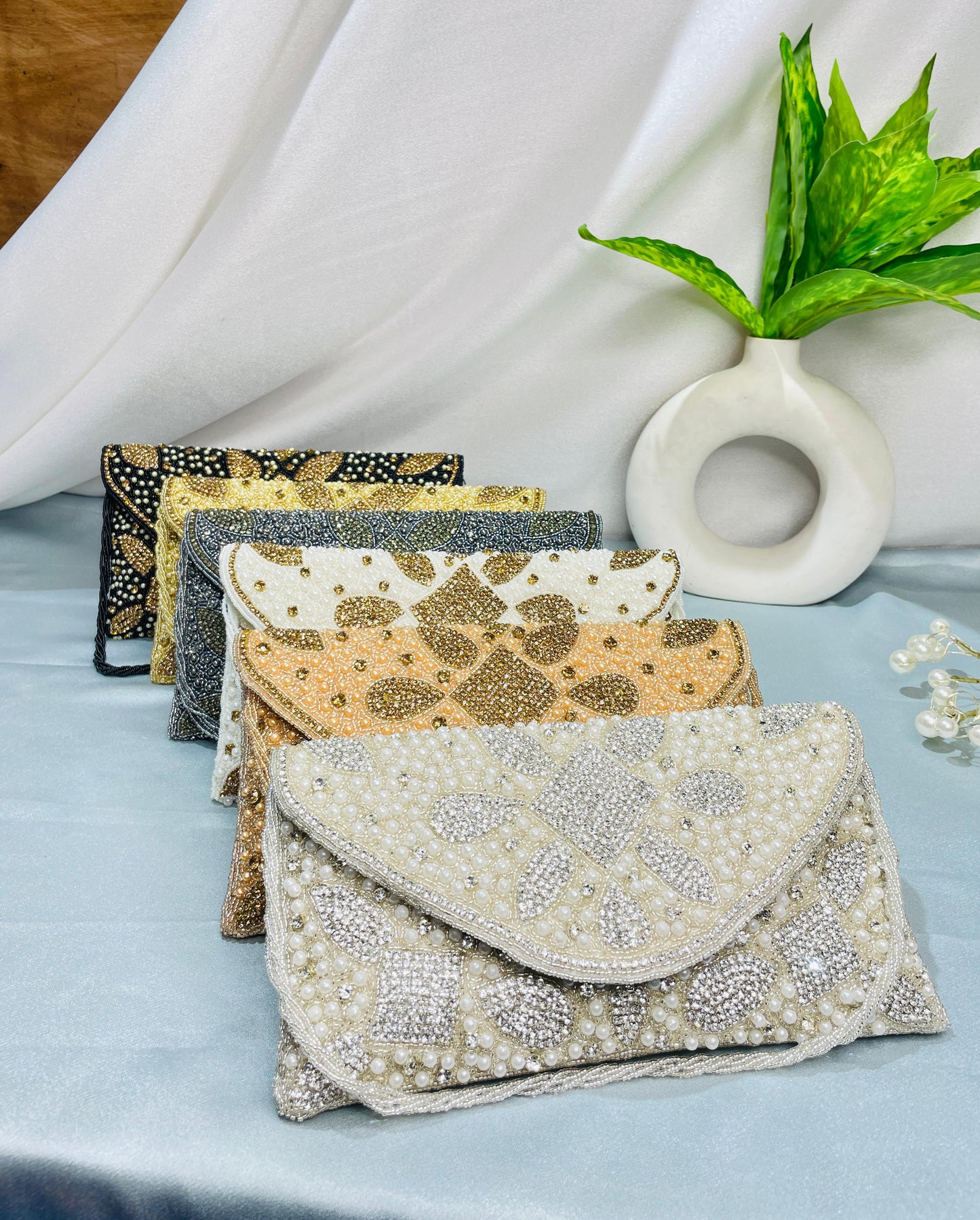 Nalki Work Multicolor Clutch – Dazzle with Every Detail