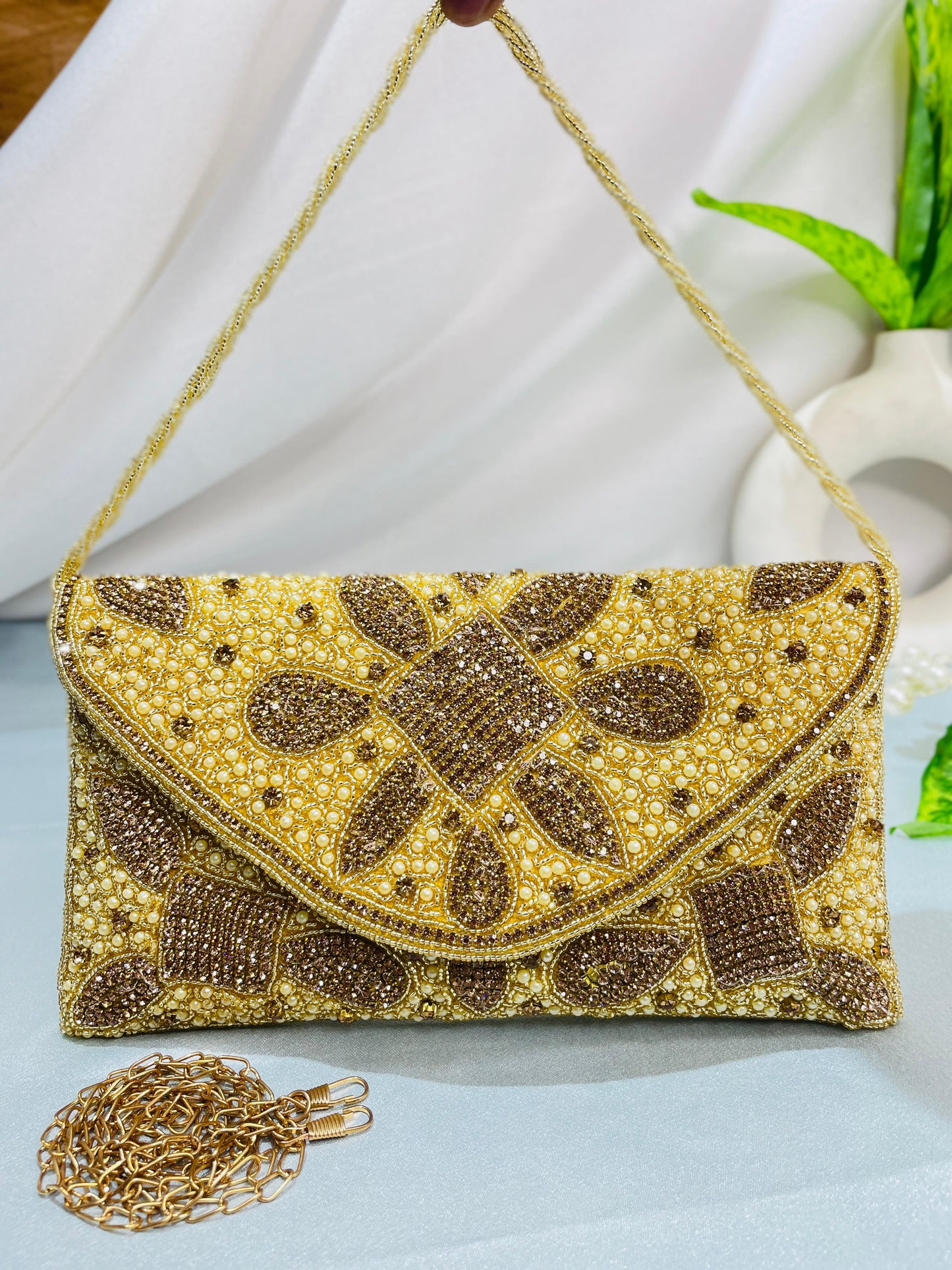 Nalki Work Multicolor Clutch – Dazzle with Every Detail