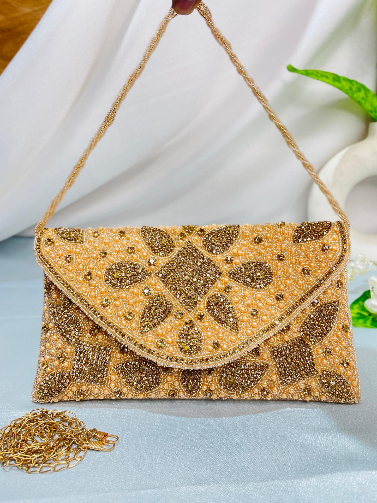 Nalki Work Multicolor Clutch – Dazzle with Every Detail