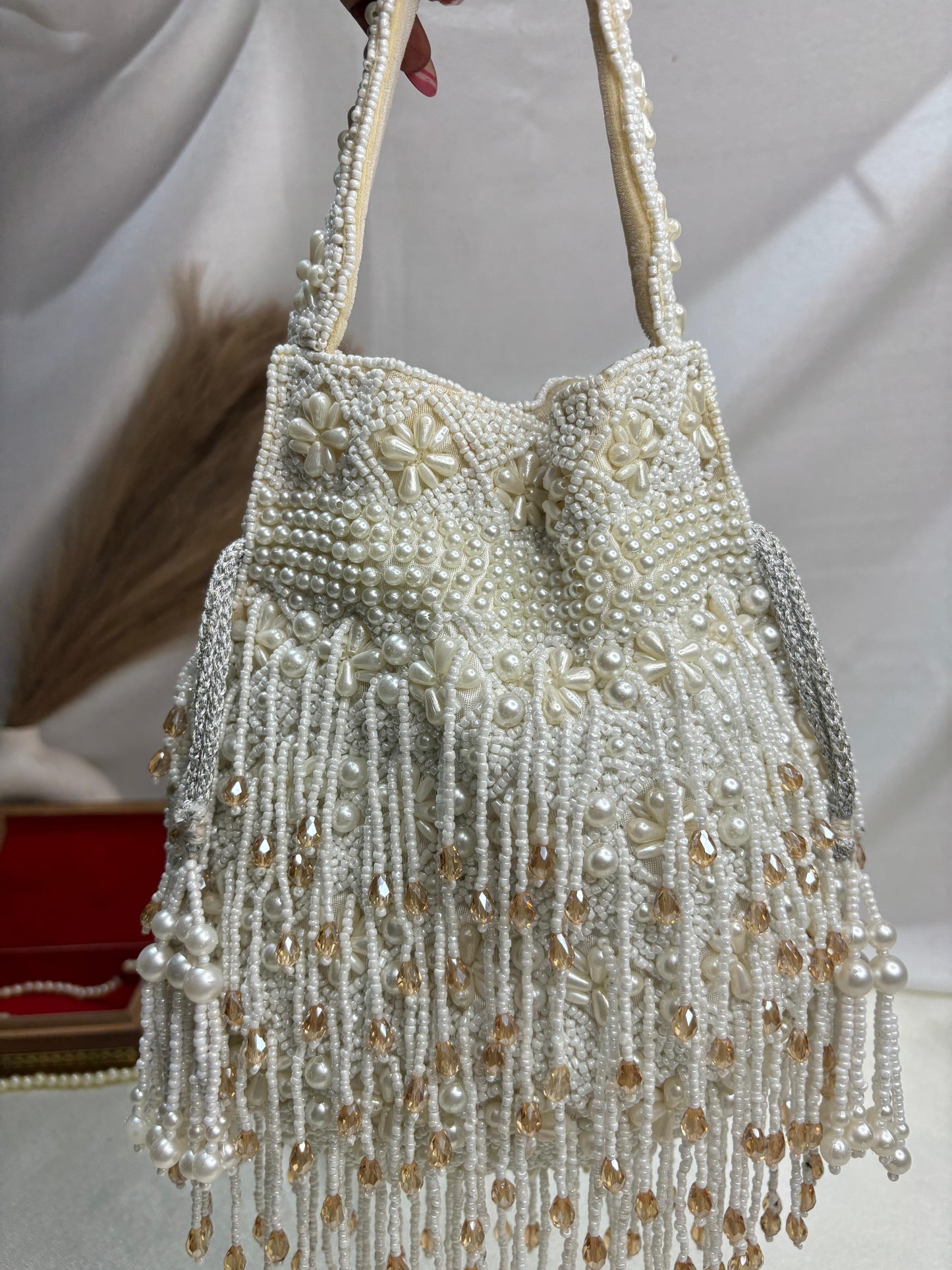 Emma pearl work potli