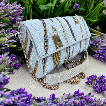 ZIANA CUTDANA PINK flap clutch