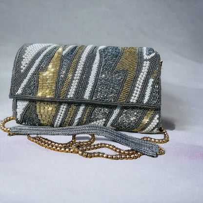 ZIANA CUTDANA PINK flap clutch