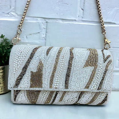 ZIANA CUTDANA PINK flap clutch