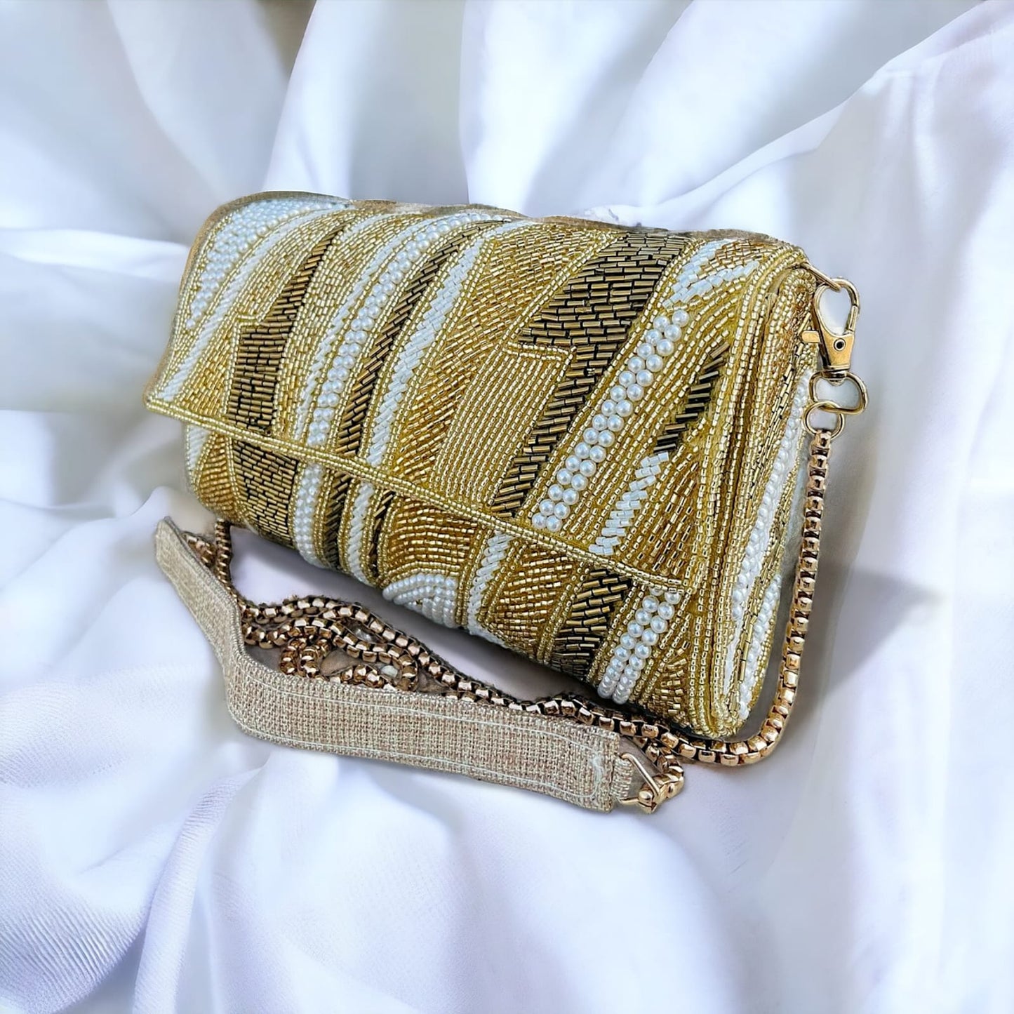 ZIANA CUTDANA PINK flap clutch