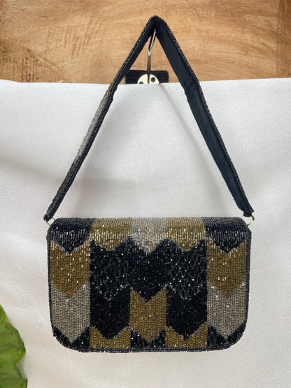 PAKIZA FLOWER THREE FOLD EMBROIDERD SUEDE