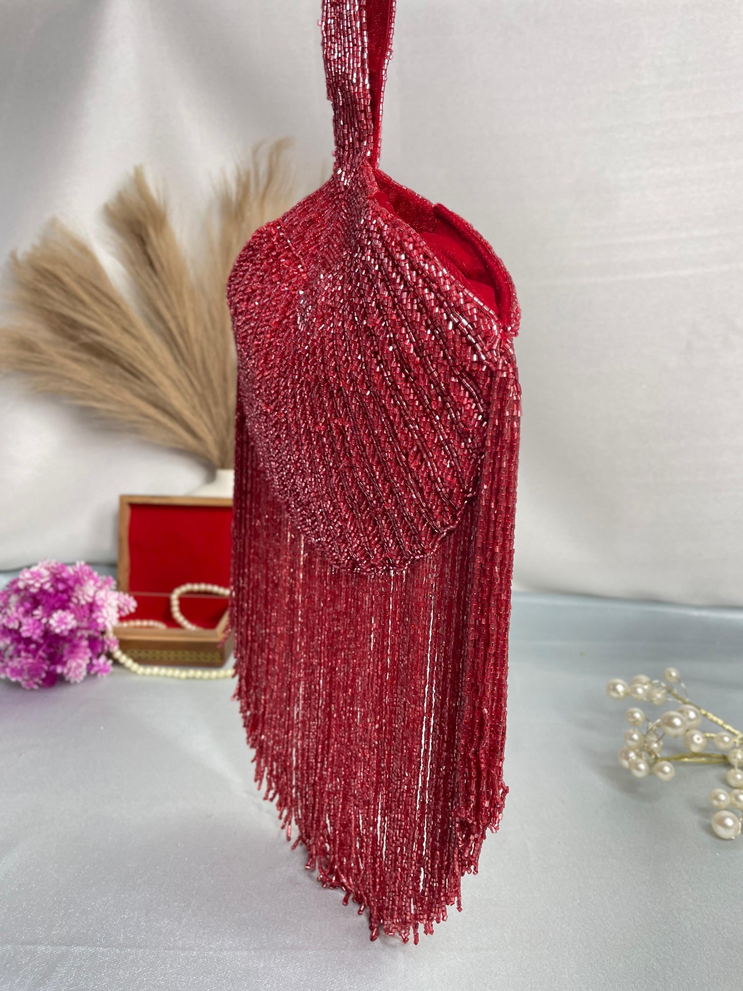 Designer gold pankha clutch
