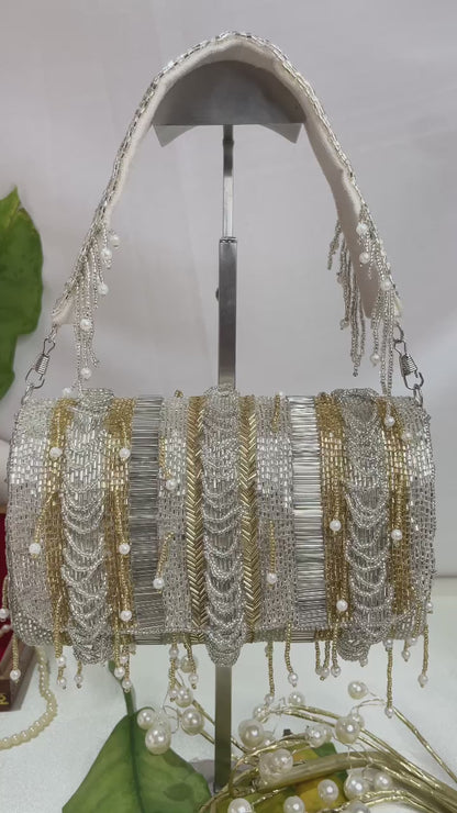 IDALIA nalki silver gold mix flap