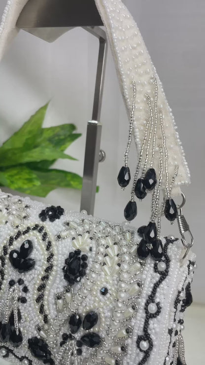 KIMRA CELEBRITY EDITION KERI BEAD FLAP BLACK