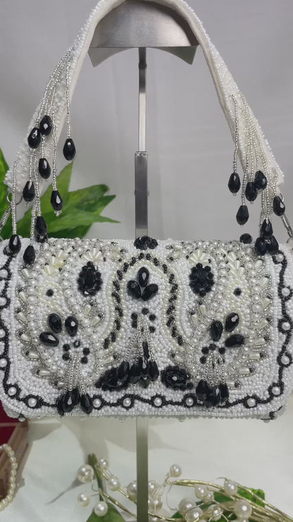 KIMRA CELEBRITY EDITION KERI BEAD FLAP BLACK