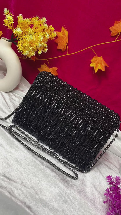 Pearl  flap party clutch