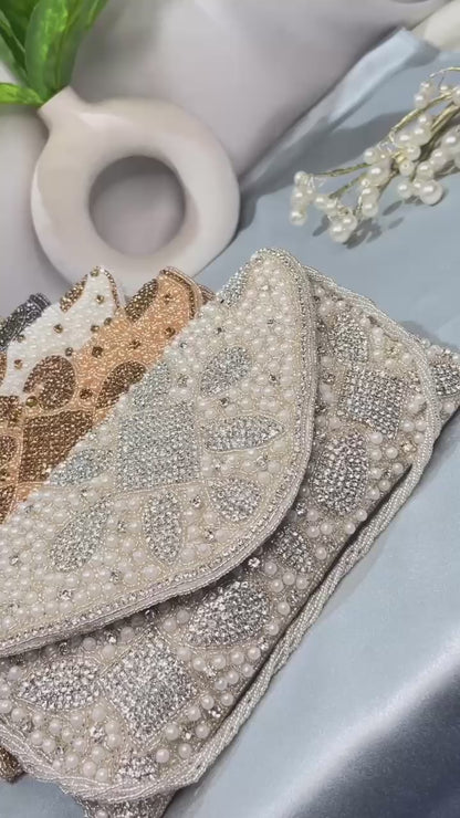 Nalki Work Multicolor Clutch – Dazzle with Every Detail